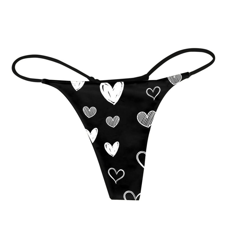 Womens Underwear Bikini High Waist Valentine Day Thongs For Women For Sex T  Back Panties Low Waisted Stretch Straps Seamless Thongs Seamless Bikini