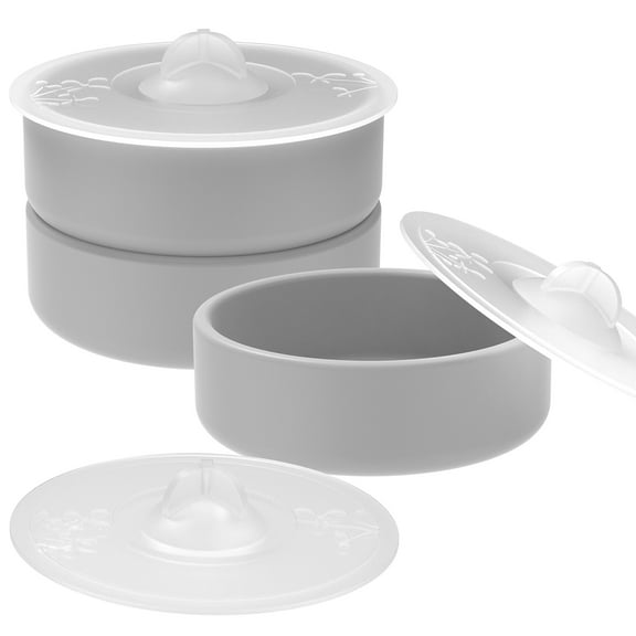 3Pcs Air Fryer Egg Mold Silicone Non Stick Egg Poacher Cups with Lids Microwave Oven Safe Kitchen Tools for Air Fryer Cooking Kitchen