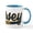 White/Blue Inside, variant on CafePress - Jersey Shore Mugs - 11 oz Ceramic Mug - Novelty Coffee Tea Cup