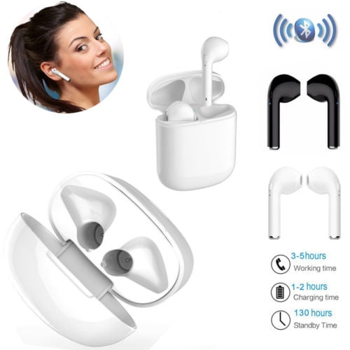 I7S Wireless Bluetooth Earphones Twins Earbuds Android / iOS Earbuds-White - Walmart.com