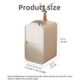 thumbnail image 2 of Modern Narrow Nightstand, 2-Drawer End Table, Beige (30x40x50cm), 2 of 7