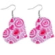 thumbnail image 2 of Pendientes para mujer, regalos para mujer, pendientes de San Valentín, pendientes con estampado de corazón y labios rojos de doble cara, pendientes de moda., 2 of 2