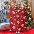 thumbnail image 4 of sruoe Throw Blanket for Couch, Christmas Cooling Blankets, Comfort Lightweight Plush Fuzzy Soft Blankets Throws, Hot Flashes Cooler Blanket for Sofa Chair Bed Home Christmas Decoration, 4 of 5