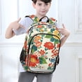 thumbnail image 6 of FORMRS Unisex School Backpack 17" Student Travel Bag with Laptop Compartment, Colorful Flowers Pattern, 6 of 7
