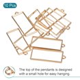 thumbnail image 3 of Uxcell 48x20mm Rectangle Hollow Resin Pendants Frames for DIY Crafts Gold Tone 10 Pack, 3 of 5