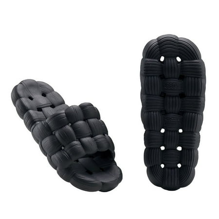 

QWZNDZGR Soft Thick Platform Slippers Summer Beach Eva Soft Sole Slide Sandals Leisure Men Indoor Bathroom Anti-Slip Shoes Bubble Slides