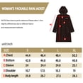 thumbnail image 6 of VIKAMAKA Women's Waterproof Long Raincoat with Detachable Hood Magnetic Closure and Reflective for Cycling Daily Wear(Black,M), 6 of 6