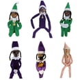 thumbnail image 3 of Snoop on The Stoop Navidad resina estilo elfo muñeca fieltro muñecas juguetes regalo (A) verde, 3 of 6