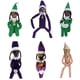 thumbnail image 3 of Snoop on The Stoop Navidad resina estilo elfo muñeca fieltro muñecas juguetes regalo (A) verde, 3 of 6