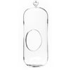 WGV Clear Cylindrical Hanging Glass Terrarium with Holes / Candle Holder - 5" Wide x 13" Height, Good quality Terrarium - 1 Pc