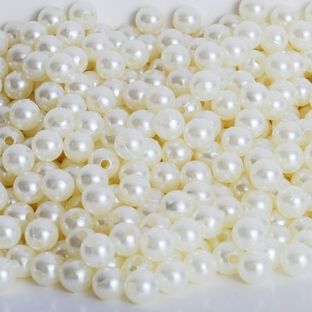 Craft and Party Pearl 1-Lbs loose beads vase filler (10mm, Ivory)