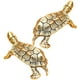 thumbnail image 4 of piezas de adorno de mesa de tortuga de latón retro, exquisito artículo de bronce para decoración de escritorio del hogar., 4 of 6