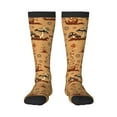 thumbnail image 2 of Lsque Brown Mushrooms Printed Crew Socks Men's Women's LightWeight Thin Casual Calf Socks ,Knee High Socks,Cotton Socks, 2 of 9