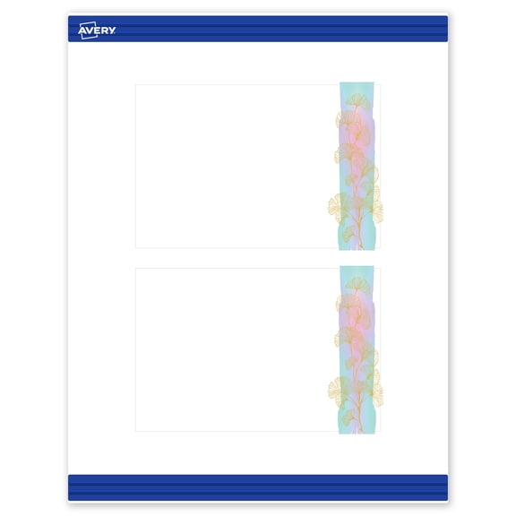 Avery Rectangle Postcards, Floral Design, 4" x 6", 20 Total