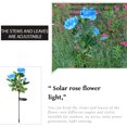 thumbnail image 4 of Lámpara de rosas con energía solar, jardín, patio, patio, luz solar de inducción de flores que brilla intensamente, azul Methold HA002365-05, 4 of 7