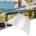 thumbnail image 2 of Yescom Auvent Extérieur 80"x40 Pouces pour Patio, Fenêtre, Porte, Housse de Toit, Protection UV, Feuille Ajourée, 2 of 10
