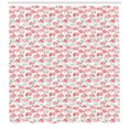 thumbnail image 3 of Ambesonne Poppy Flower Shower Curtain, Watercolor Spring, 69"Wx70"L, Coral and Reseda Green, 3 of 3