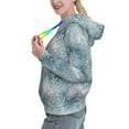 thumbnail image 3 of Yiaed enchanted winter snowflake holly Print Womens Casual Hoodies Crew Neck Long Sleeve Sweatshirts With Pocket Pullover Tops Women's Hooded Sweatshirt-Medium, 3 of 5