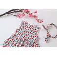 thumbnail image 5 of Fesfesfes Newborn Infant Onesie Baby Girls Ruffles Romper Dress Bodysuit Hairband Clothes, 5 of 9