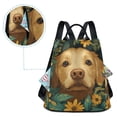 thumbnail image 5 of FORMRS Women's Travel Backpack Purse Anti-Theft Hidden Pockets Casual Shoulder Bag, Flowers and Dog, 5 of 7