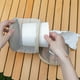 thumbnail image 3 of Servilletero colgante portátil con gancho, caja de almacenamiento de papel higiénico (blanco), 3 of 6