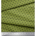 thumbnail image 3 of Soimoi Green Moss Georgette Fabric Stripe & Diamond Geometric Printed Fabric 1 Yard 42 Inch Wide, 3 of 3