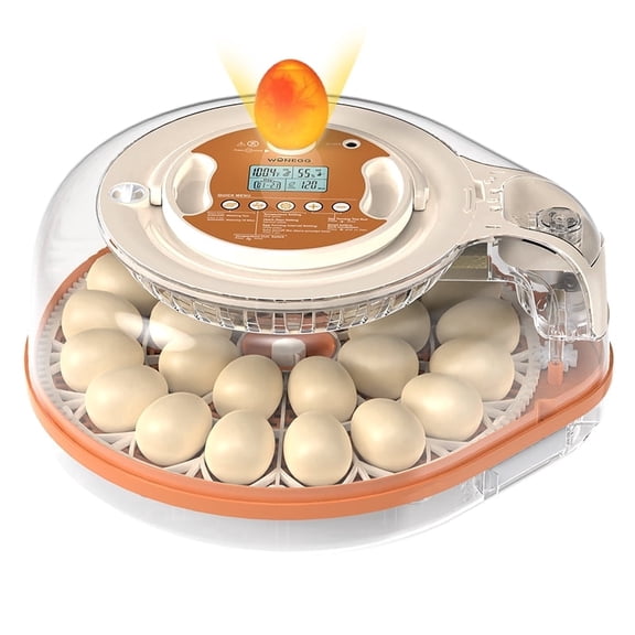 Premium Voice Controlled Automatic 26 Egg Incubator by WONEGG for Birds like Chickens, Ducks, Turkeys, and More!
