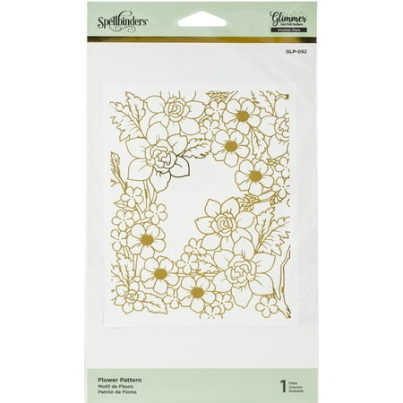 UPC: 0879216008694 | Spellbinders Glimmer Hot Foil Plate-Flower Pattern
