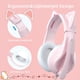 thumbnail image 2 of Auriculares para juegos rosas con micrófono para PC, computadora, iOS, Mac, PS4, PS5, Xbox One, teléfono, sonido envolvente 3D, suave, 2 of 4