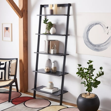 SAFAVIEH Cullyn 5-Tier Leaning Etagere Black