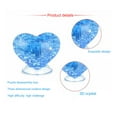 thumbnail image 3 of Blue Blue Crystal Heart Puzzle - 46 Piece 3D Geometric Assembly Model With Translucent Design, Valentine Decorative Gift For Adults Relaxation (0.37 Lbs), 3 of 6