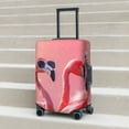 thumbnail image 6 of Fuzoiu Cool Flamingos Sunglasses Scene Print Suitcase Cover,Washable Luggage Covers for Suitcase,Elastic Luggage Protector Cover,Scratch Resistant Travel Suitcase Covers-Large, 6 of 7