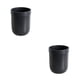 thumbnail image 1 of bote de basura Cateissary de plástico con gran capacidad negro Talla grande 2Conjunto, 1 of 6