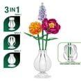 thumbnail image 4 of Brickcraft Bricktanicals Vase 3 In 1 Building Kit (70-Piece Set), Nostalgic Floral Décor Display, 4 of 14