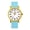 GL-Lightblue, variant on Original Nurse Watch for Medical Professionals and Students Various Scrub Colors, Easy Read Dial, Military Time with Second Hand, Silicone Band, 3 ATM Water Resistant