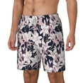 thumbnail image 2 of Uemuo Lilies Flowers Pattern Mens Swim Trunks Quick Dry Board Shorts with Mesh Lining, Stretch Beach Shorts Quick Dry No-Chafing Board Shorts-XX-Large, 2 of 9