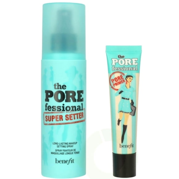 Pore Primer & Setting Spray Benefit Prime & Set, juego de 2 piezas