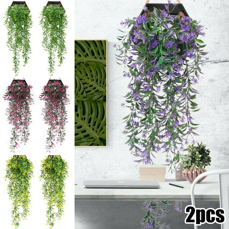 Artificial Hanging Plants - 2 Pcs Fake Plants Fake Ivy Vines Fake