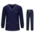 thumbnail image 4 of Nursing Scrubs V Neck Scrub Top and Pants for Veterinary SPA Operating Room S, 4 of 8