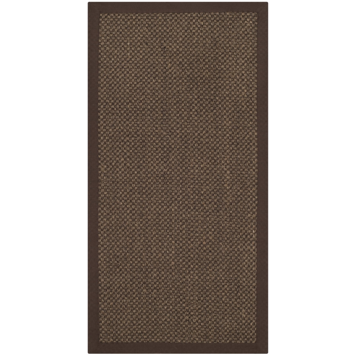 SAFAVIEH Natural Fiber Juniper Border Sisal Runner Rug, Brown, 2'6" x 20'