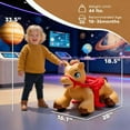 thumbnail image 5 of Kids Rocker, Rocking Horse Kids Ride On Toy, Brown Baby Rocker,Hdpe,Steel Toddler Rocking Chair, Toys Rockers Rocking Horse Kids Ride On Toy, 5 of 7