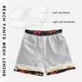thumbnail image 5 of Flowers on Black Background Boys Swim Trunks Quick Dry Boy Swim Shorts for 3-14 Years, 5 of 8
