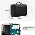 thumbnail image 7 of Large Hanging Toiletry Bag Travel Cosmetic Makeup Organizer Water-Resistant Shower Bathroom Bag for Women and Men, Black, 7 of 7