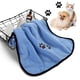 thumbnail image 5 of Fiudx Toalla para Mascotas, Toalla de Baño de Microfibra Ultra Suave, Paño Absorbente de Secado Rápido, Diseño Elegante con Estampado Europeo, Ideal para Aseo, Baño y Secado Diario, Ideal para Pareja, 5 of 6
