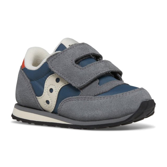 Zapatilla Saucony Jazz con Velcro para Niños Pequeños Gris/Azul Talla 11 M