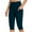 Navy, variant on Horkkom Yoga Pants Women High Waisted Solid Color Breathable Lightweight Stretch Capris Summer Athletic Workout Leggings With Pockets, Gifts for Women