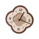 thumbnail image 5 of Reloj de pared con adorno de pared, silencioso, con marco de madera, para colgar en la cocina y el comedor. Flor, 5 of 9