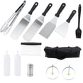thumbnail image 1 of Bangcool Barbecue Accessories Set Portable: BBQ Tools Kit Griddle Turners Ketchup Bottles, 1 of 10