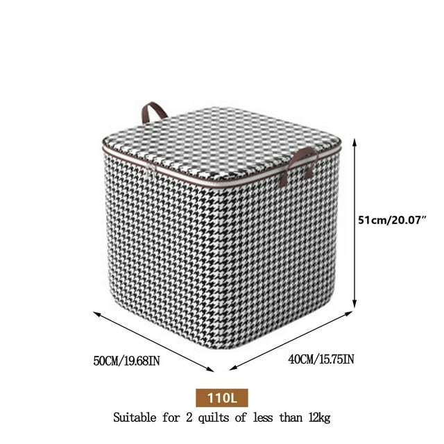 Meitianfacai Clothes Storage Bag Wardrobe Sorting Storage Box Portable Storage Bag Winter Cup Storage Box(100L)