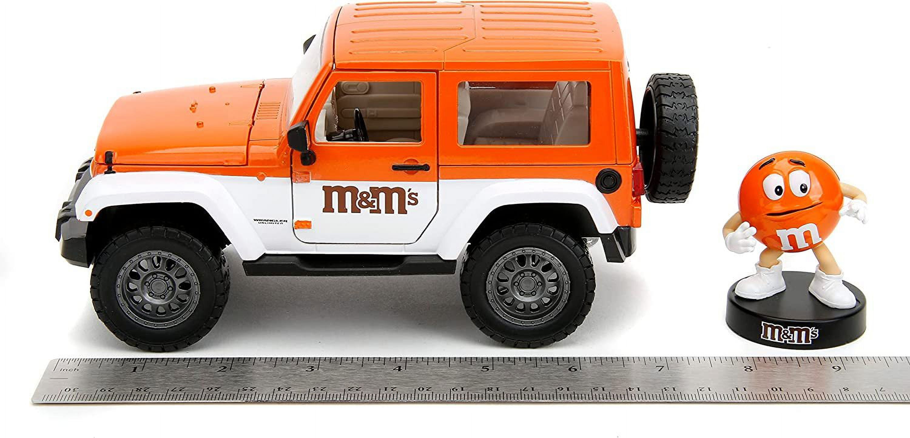 Collections Etc M&M Jeep Wrangler Toy Diecast Car with